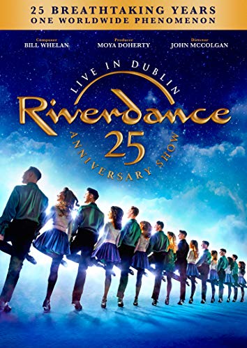 Riverdance 25th Anniversary Show DVD cover with dancers in blue and green.
