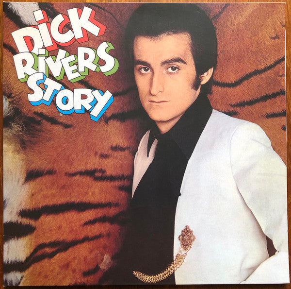 Album cover for Dick Rivers Story featuring a portrait of Dick Rivers.
