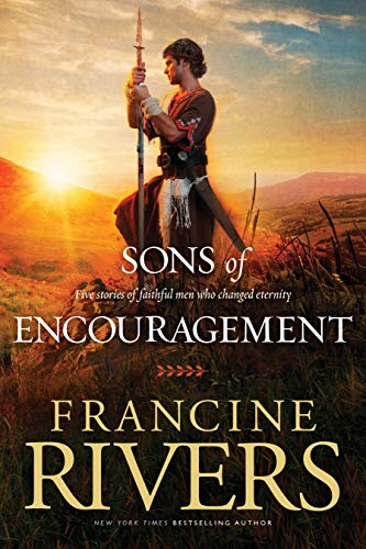 Book cover: man with spear stands in a landscape at sunset.