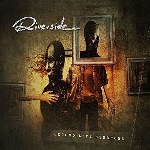 Album cover for Riverside’s “Second Life Syndrome” featuring distorted figures.