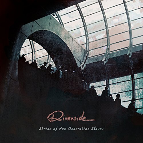 CD cover for Riverside’s “Shrine Of New Generation Slaves” with silhouetted figures.