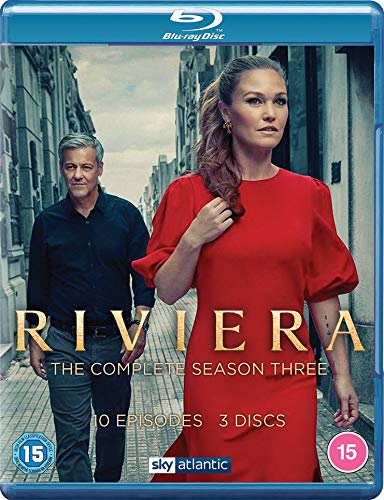 Blu-ray cover for Riviera Season 3 featuring a man and woman in a street.