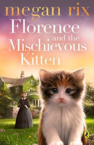 Book cover featuring a young girl and a fluffy calico kitten.
