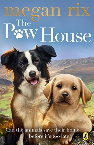 Book cover featuring two adult dogs and a puppy in a landscape.