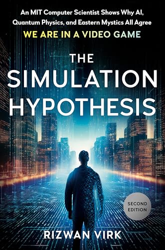Book cover with city skyline, a person, and digital code imagery.