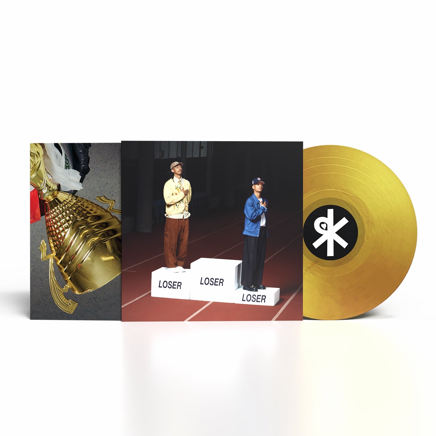 Rizzle Kicks vinyl record with cover art showing two men standing on Loser podiums.