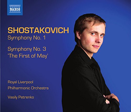 CD cover featuring composer Shostakovich and conductor Vasily Petrenko’s portrait.