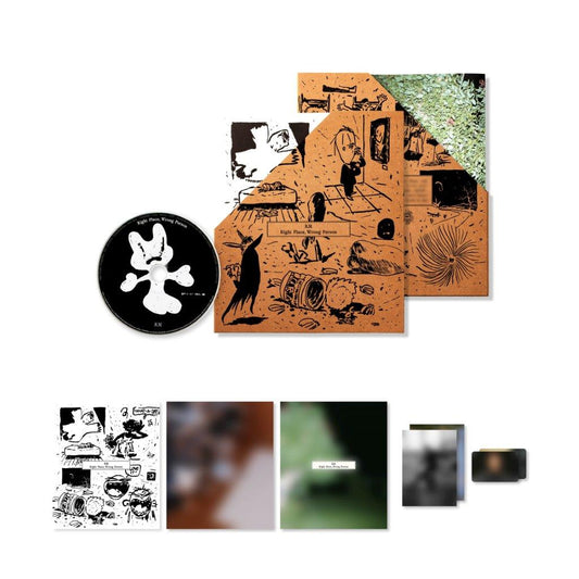 RM "Right Place, Wrong Person" CD with illustrated cover and inserts.