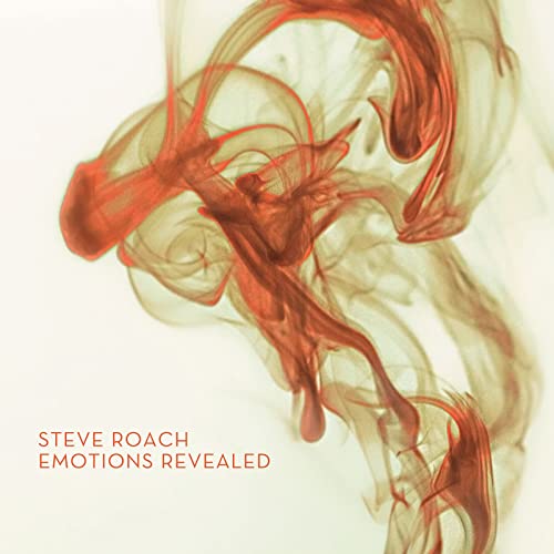 CD cover for Steve Roach’s “Emotions Revealed” with abstract red smoke.