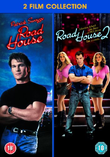 DVD cover for "Road House" and "Road House 2" with actors and titles.