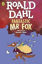 Book cover of “Fantastic Mr Fox” featuring a fox with a sack.
