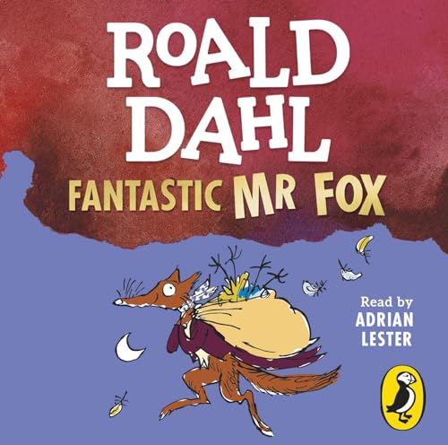 Book cover of "Fantastic Mr Fox" featuring a fox carrying a sack.