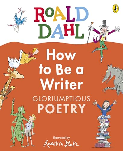 Book cover: "Roald Dahl How to Be a Writer" with illustrated characters.