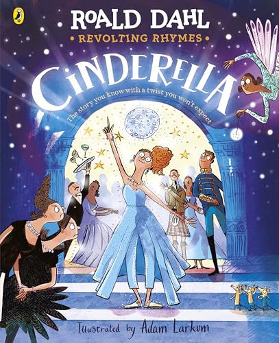 Revolting Rhymes: Cinderella" book cover with Cinderella at a ball.