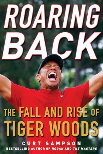 Book cover featuring Tiger Woods in a red shirt, arms raised in victory.