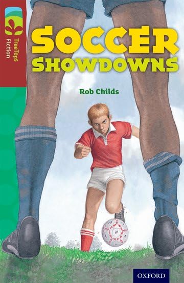Book cover: boy with soccer ball between two pairs of legs.
