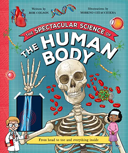 Book cover depicting a human skeleton, organs, and medical imagery.