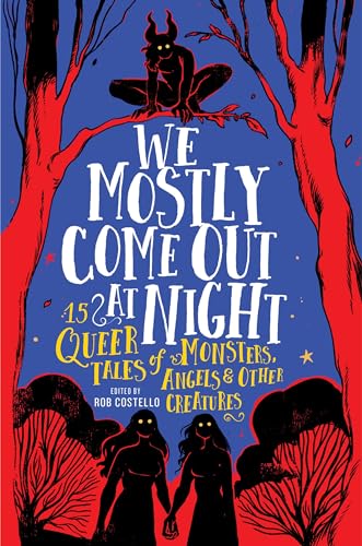 Book cover with dark silhouettes, red trees, and bold white title text.