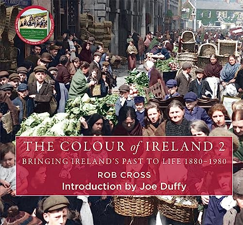 Book cover: “The Colour of Ireland 2” with a historic market scene.