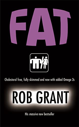 Book cover with purple "FAT" text and a stick figure graphic.