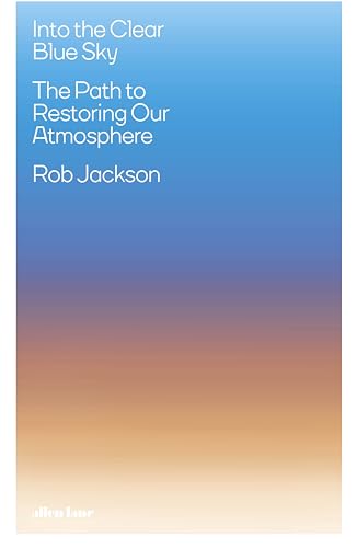 Book cover with gradient blue and orange background, white text.