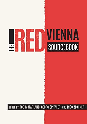 Book cover split vertically in white and red with the title The Red Vienna Sourcebook.