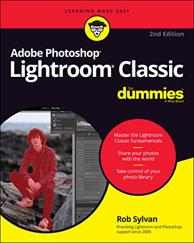 Book cover for "Adobe Photoshop Lightroom Classic For Dummies," 2nd edition.