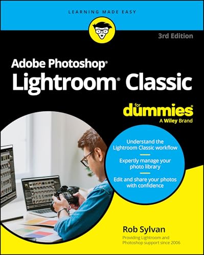 Book cover for "Adobe Photoshop Lightroom Classic For Dummies," 3rd Edition.