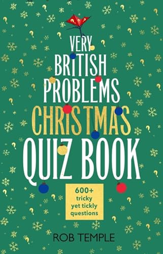 Green book cover with white text: "Very British Problems Christmas Quiz Book".