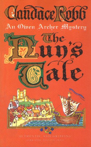 Book cover: “The Nun’s Tale” with medieval city illustration and ship.