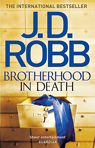 Book cover: "Brotherhood in Death" by J.D. Robb, featuring a safe.