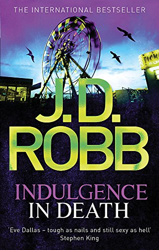 Book cover: Ferris wheel, dark sky, and large yellow text “J.D. Robb”.