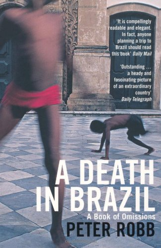Book cover with blurred figures and title “A Death in Brazil.”