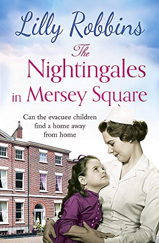 Book cover: nurse with child, red brick building background.