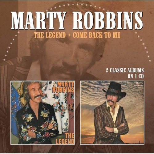 Marty Robbins CD cover featuring two album covers and a sepia-toned portrait.