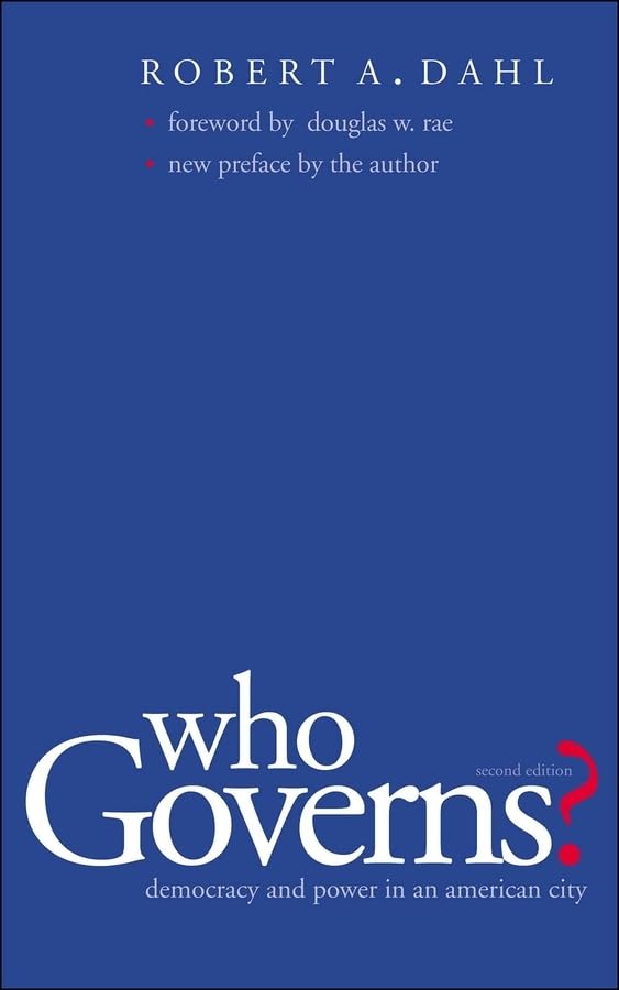 Book cover: "Who Governs?" in white script on a dark blue background.