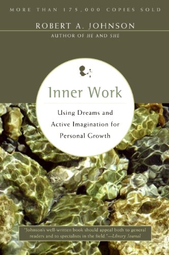 Book cover for Inner Work by Robert A. Johnson featuring water over green stones.