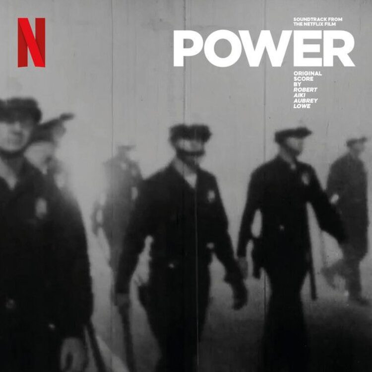 Soundtrack album cover for “Power” featuring figures in suits and hats.