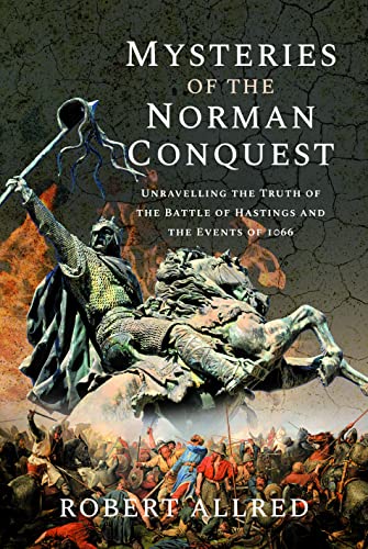 Book cover depicting a Norman knight on horseback above a battle scene.
