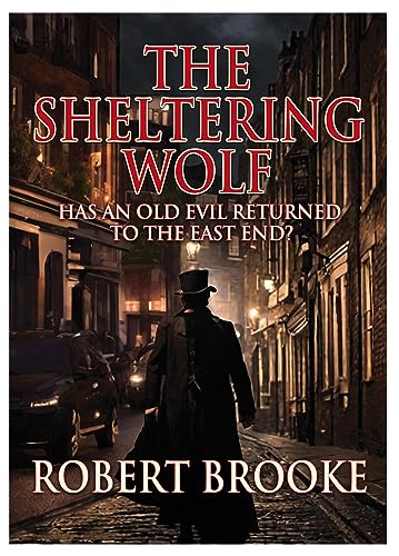 Book cover: man in coat walking down a dimly lit street.