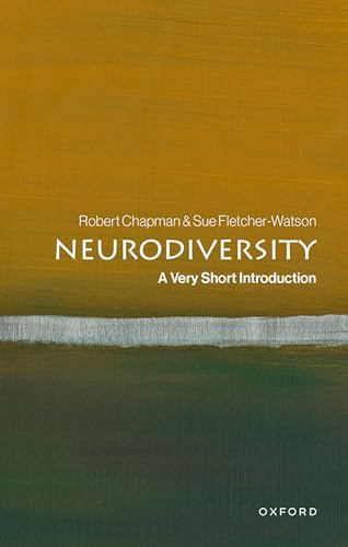Book cover: "Neurodiversity: A Very Short Introduction" with gold and green tones.
