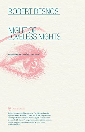Book cover: "Night of Loveless Nights" with an eye illustration.