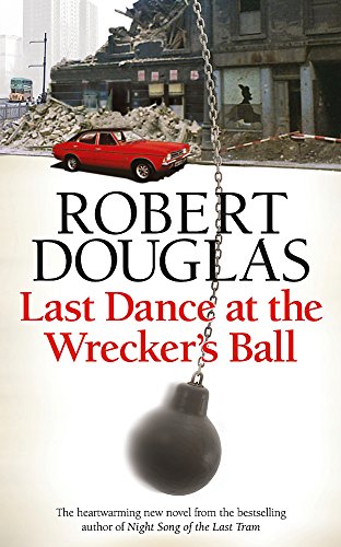 Book cover: demolition site, red car, wrecking ball, and large text.