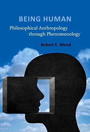 Book cover: "Being Human" with a silhouetted head and sky background.