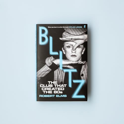 Book cover showing a person framing their face with hands, with neon blue text overlay.