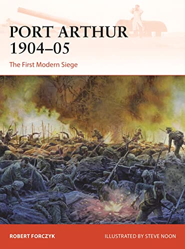 Book cover depicting a historical battle scene from the siege of Port Arthur.