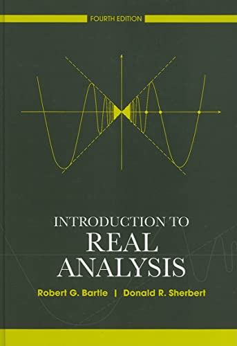 Textbook cover for "Introduction to Real Analysis," featuring a graph.