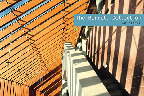 Interior view of The Burrell Collection building with wooden ceiling and staircase.
