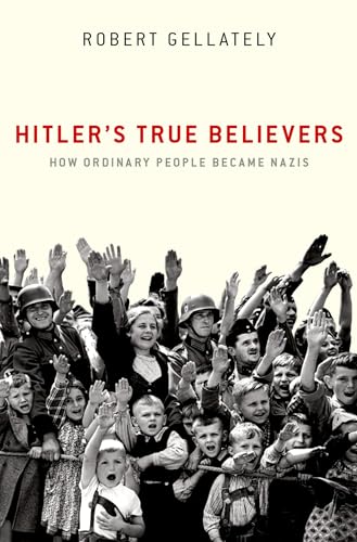 Book cover showing a black and white crowd of people performing Nazi salutes.