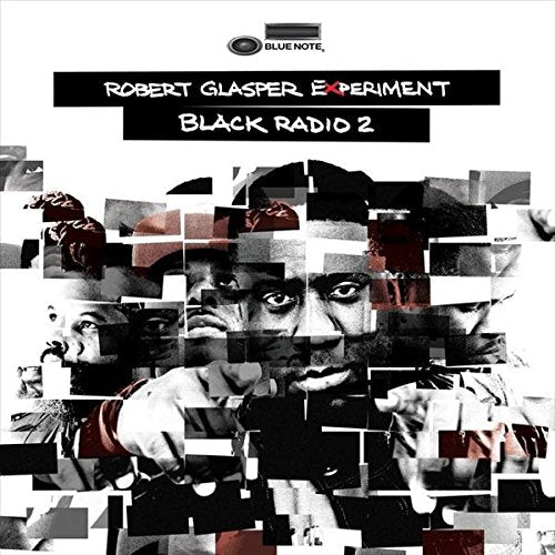 Robert Glasper Experiment’s “Black Radio 2” vinyl album cover with fragmented portraits.